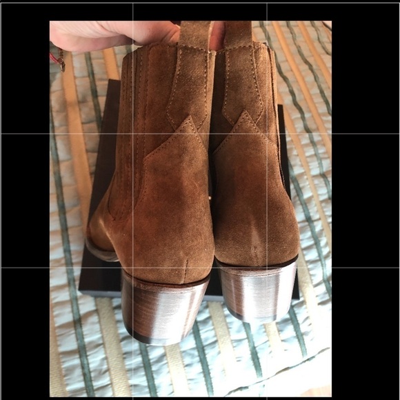 Maje Suede Western Cowboy Women’s Flats Boots - Picture 12 of 16